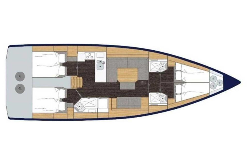 Bavaria C45 - Layout