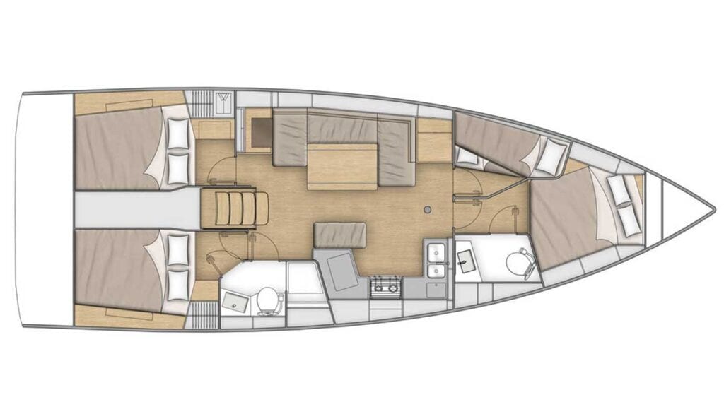 Oceanis 40.1 - layout